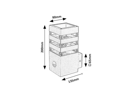 Záhradné svietidlo Rabalux 77025 12W E27 230V IP44,senzor